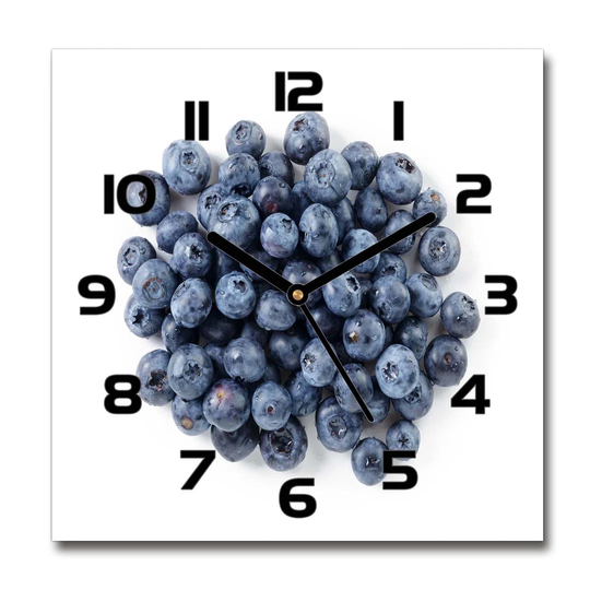 Ilayna Blueberries Silent Wall Clock