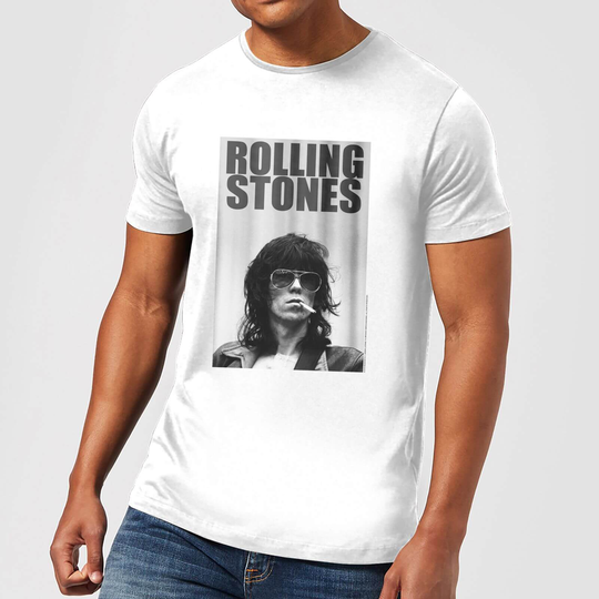 Rolling Stones Keith Smoking Men's T-Shirt - White - S