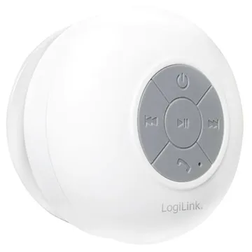 LogiLink Bluetooth Speaker for Shower - IPX4 - White