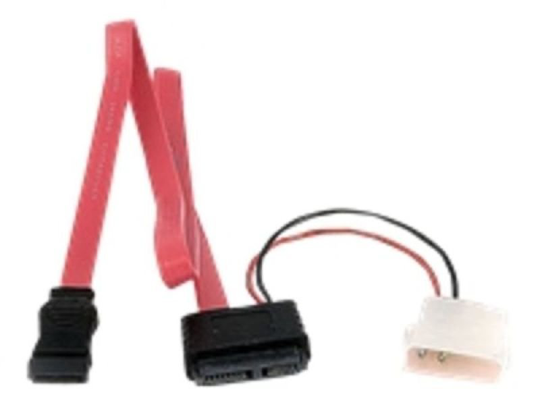 12IN SLIMLINE SATA TO SATA W/ L - POWER CABLE ADAPTER UK