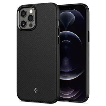 Spigen Mag Armor iPhone 12/12 Pro Hybrid Case - Matte Black