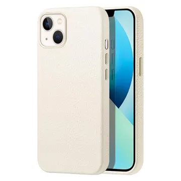 Dux Ducis Roma Premium iPhone 13 Leather Coated Case - White