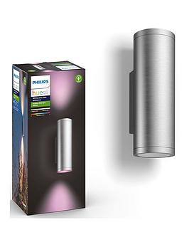 Philips Hue Appear Hue Waca Eu Wall Lantern - Inox 2X8