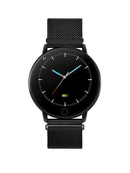 Reflex Active Series 5 smart watch with heart rate monitor, music control, colour touch screen and upto 7 day battery life, Black, Women