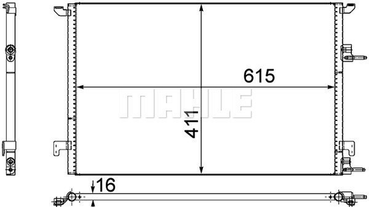 Condenser Air Conditioning 8FC351309-371 by BEHR