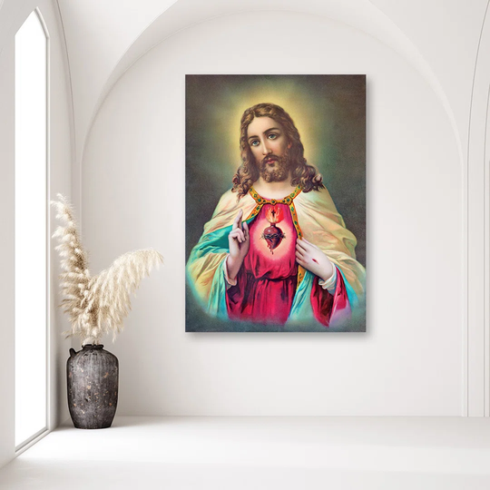 Canvas Print Jesus Christ Heart