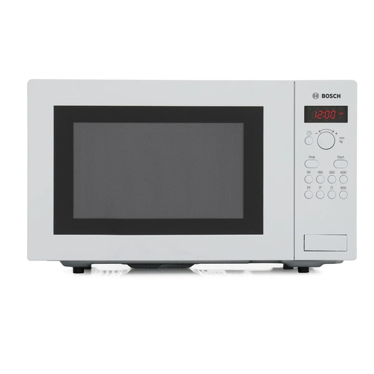 Bosch HMT84M421B Family Size Touch Control Microwave - White