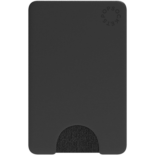 (Black) PopSockets PopWallet Removable Card Holder Mount